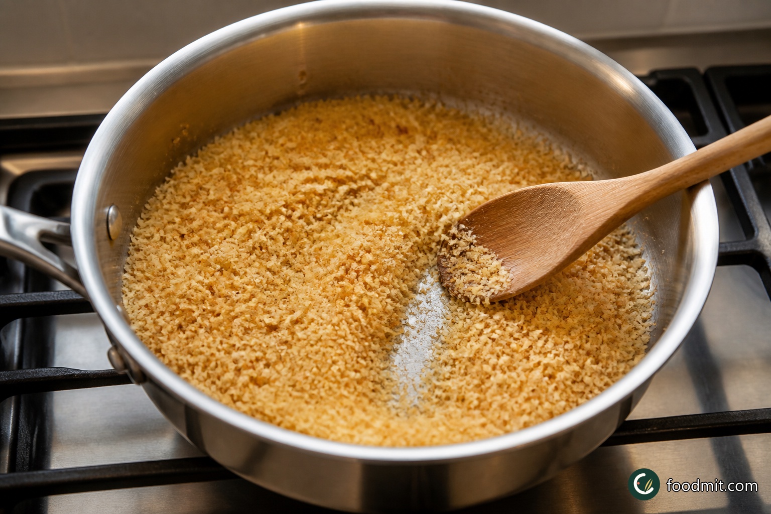 Heat the oven to 375°F. Butter ten 1-cup mini pie plates or one 9-by-13-inch baking dish. Melt 2 tablespoons of the butter in a small saucepan over medium heat, add the panko, and cook with occasional stirring for about 5 minutes. The crumbs should be evenly golden rather than dark at the edges; take them off the heat once they are crisp and colored.