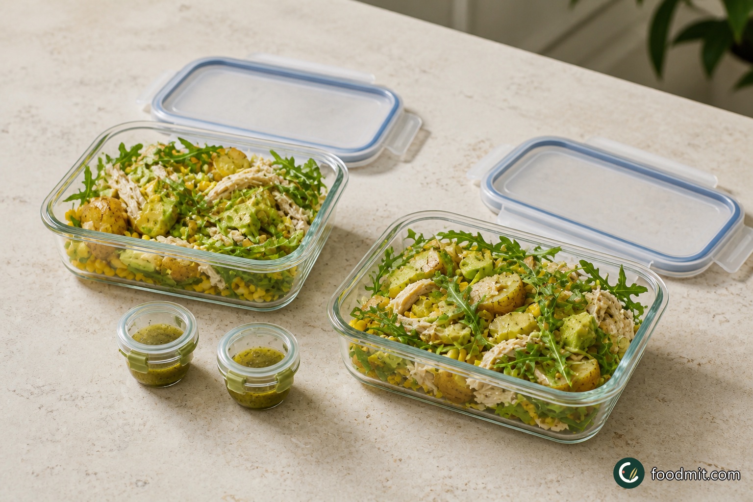 Two workday lunch boxes