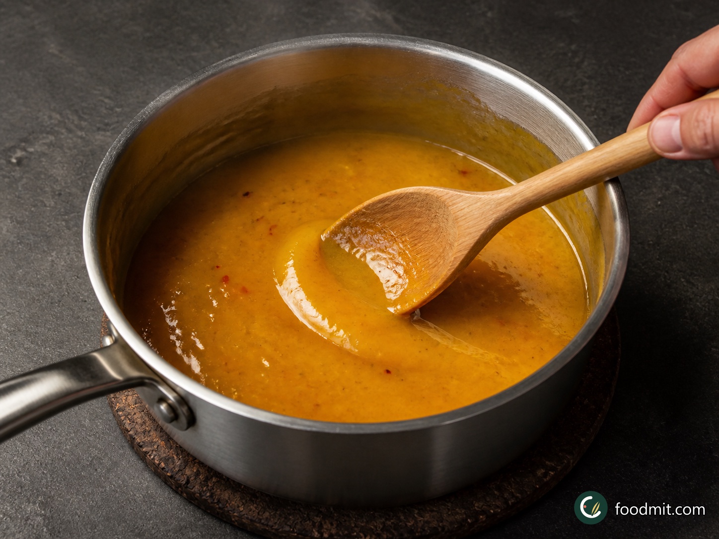 Stir in the honey, 4 tablespoons of olive oil, chilli flakes and lime zest. Keep stirring for 1 minute, until the glaze looks cohesive and glossy. Season with sea salt and black pepper, take the pan off the heat and leave the glaze to cool.