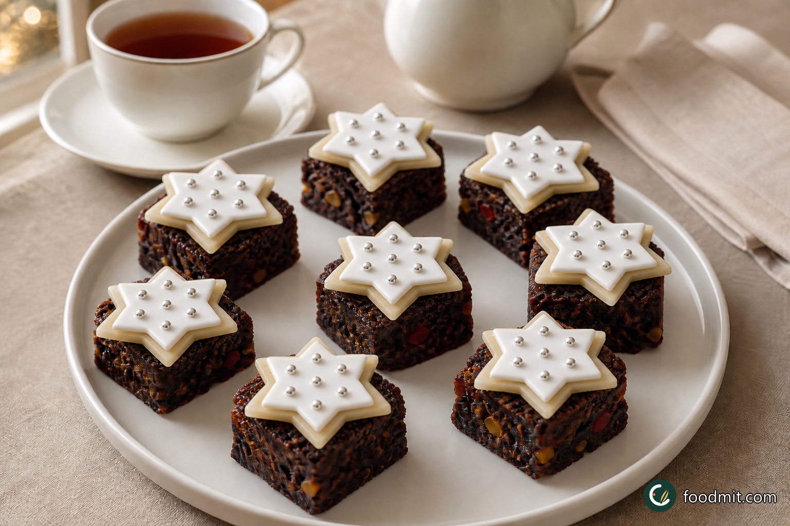 Christmas tea tray