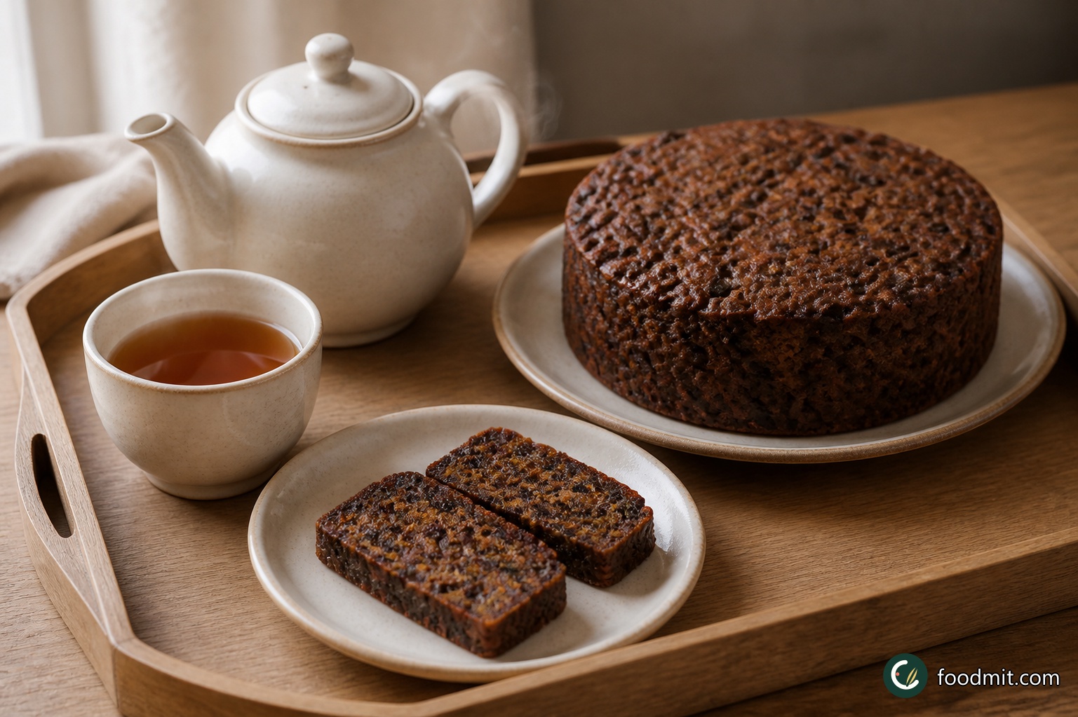 Simple Christmas tea tray