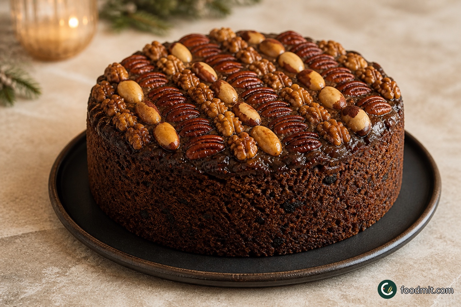 Last-minute Brandied Christmas Cake